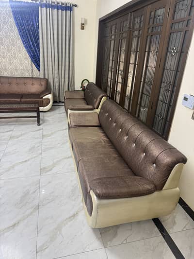 8 seater leather sofa set