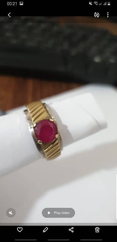 yaqoot chandi ring for sale