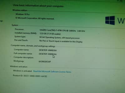 i7 4gen 750ti GPU ram 12gb 256gb ssd HDD 500gb power supplie 380ward