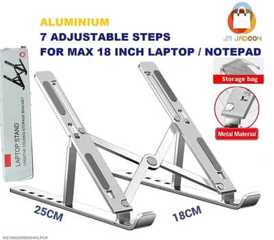 Portable 1 Pcs Foldable Laptop Stand in Grey