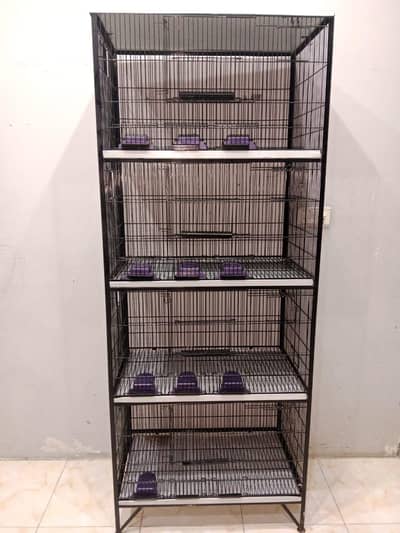 4 portion with 7 doors and 1 cabin iron cage