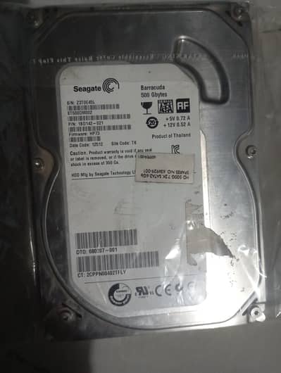 Hard disk 500 GB seaget