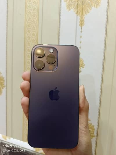 Apple iPhone 14 Pro Max health 85 hai JV hai with box