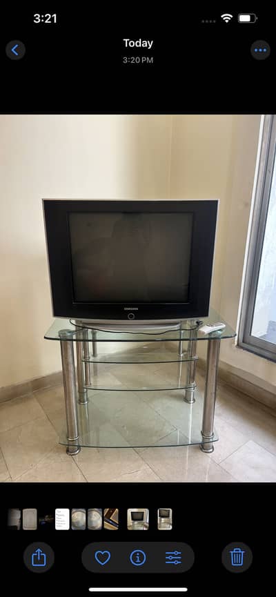 Tv and trolley