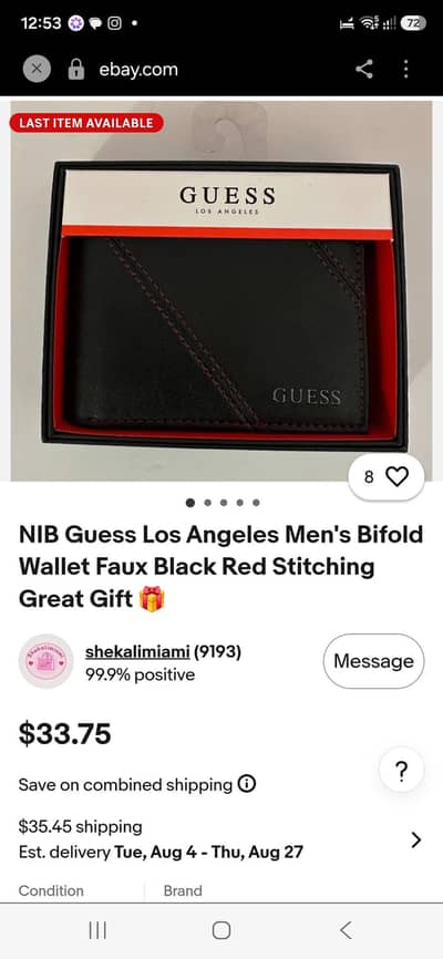 Guess original wallet