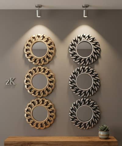 IMPORTED 3PCS SET WALL MIRROR