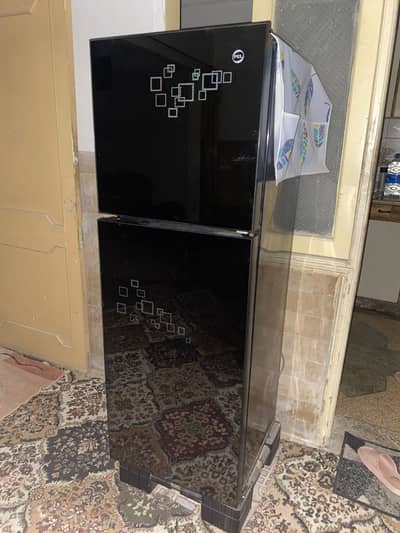 Pel glass door 12 cubic fridge