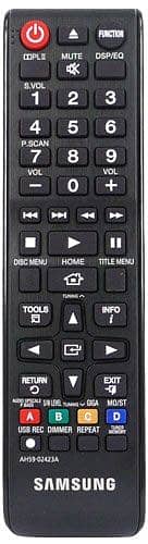 SAMSUNG HOME THEATRE REMOTE AH59-02422B