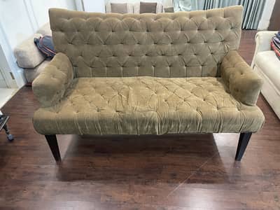 3 seater brown sofa
