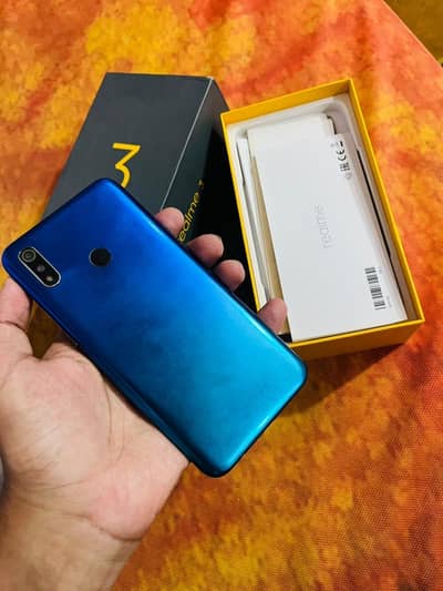 Realme 3 all ok with box PTA Approved