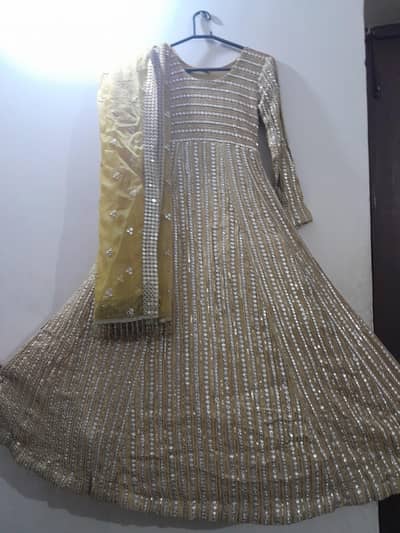 long frock panni work