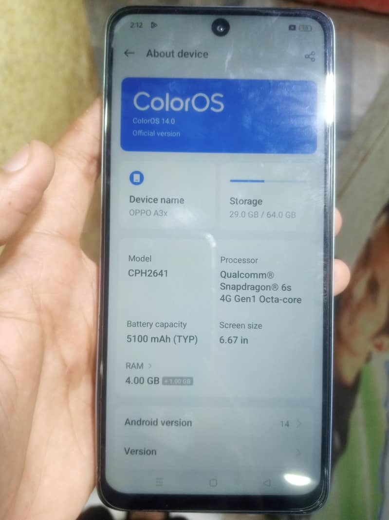 OPPO A3x 6