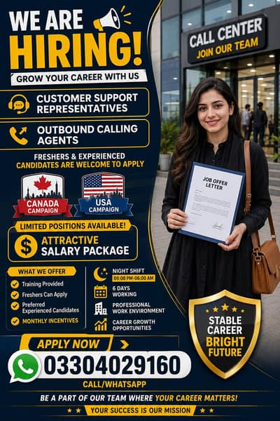 Calling Agents Required (Night Shift)