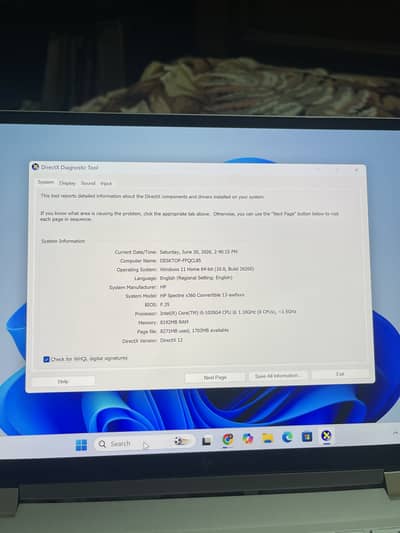 Hp spectre x360 touch i5 -10th generation
