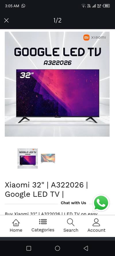xiomi smart 32 inch led