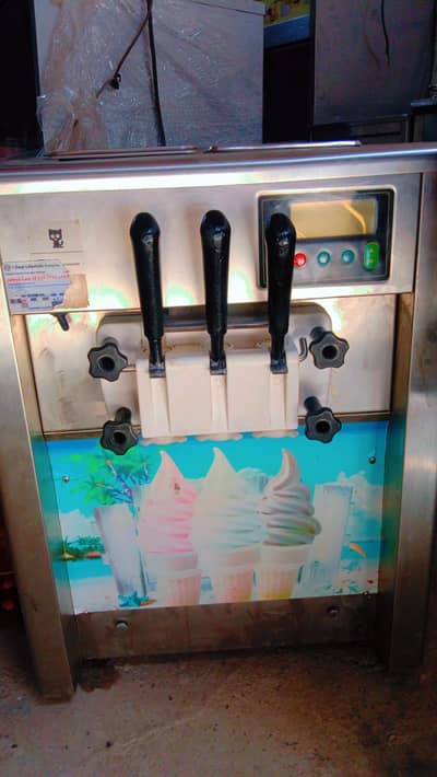 ice cream machine soft 3 handle snow ice cream machine