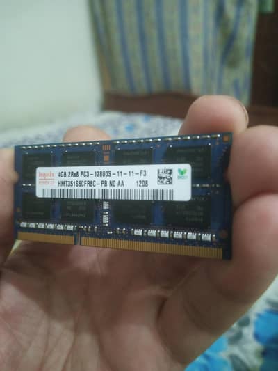 4GB DDR3 Laptop RAM Hynix 1600MHz PC3-12800S – Working Condition