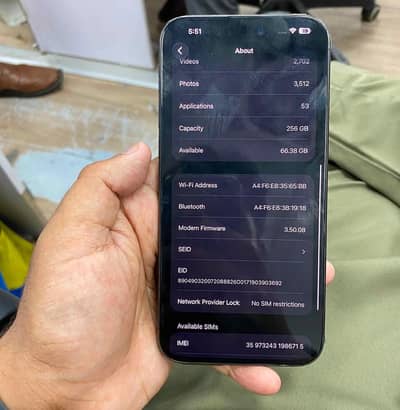 iphone 15 pro max factory unlock pta 256gb