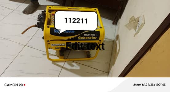 1.5 kv generator urgent sale