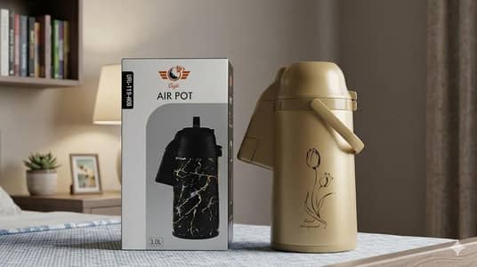 Café Air Pot 3.0L Vacuum Flask Thermos - Brand New Box Packed