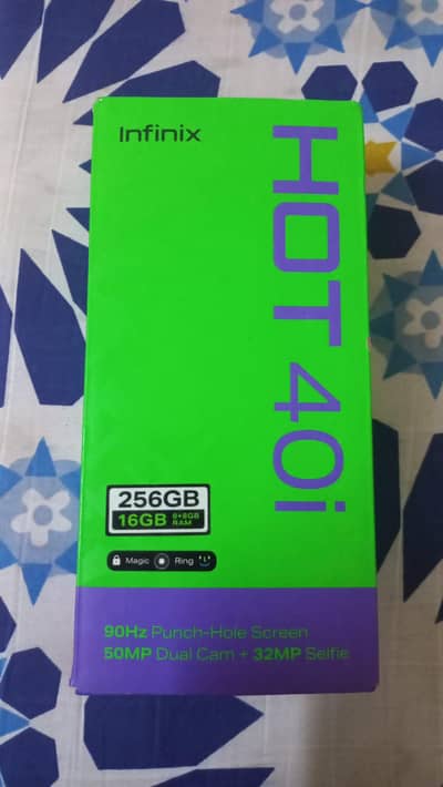 Infinix Hot 40i 8+8 16 GB RAM 256 MEMORY