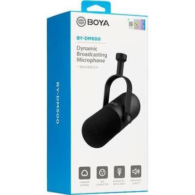  BOYA BY-DM500 Dynamic Microphone – Brand New (Official Warranty)