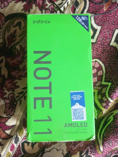 Infinix Note 11 4+3/128 with box pta. proved