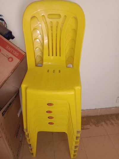 8 Chairs and 2 ( 3 in 1 folding style ) Tables For Sale In Lahore