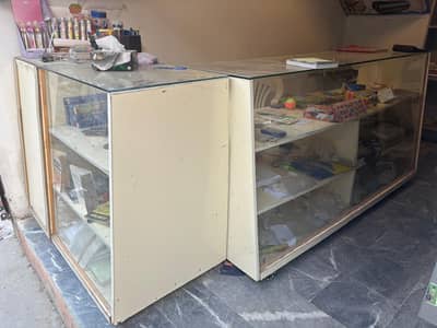 shop glass counters and shelves like new barakahu for sale