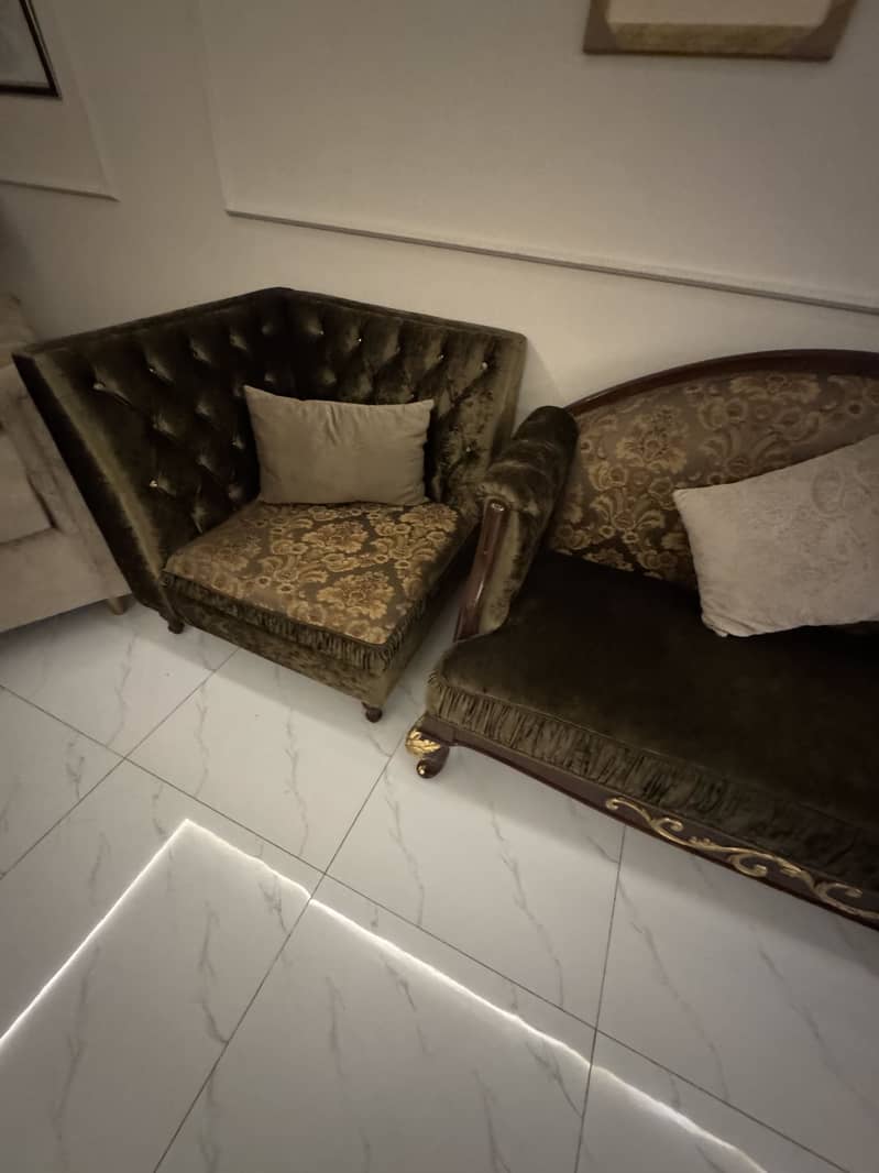 Heavy Sheesham sofas 2