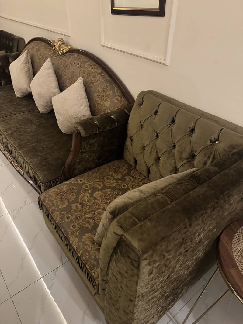 Heavy Sheesham sofas 1