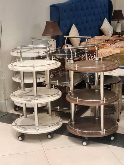 Luxury Round Nesting Coffee Tables Set | Modern Side Tables