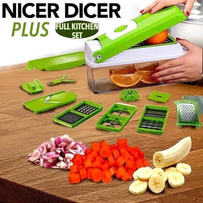 12-in 1Multifunctiona1 Vegetable cutter and chopper