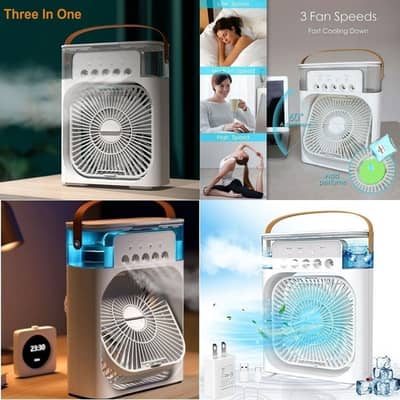  Smart 3 in 1 Cooling Fan | Mini Air Cooler | Portable USB Type-C F