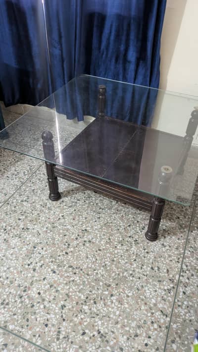 glass coffee table