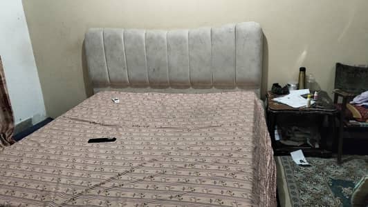 Cushioned Headboard Double Bed for Sale