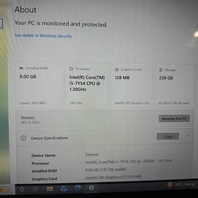 Dell XPS 13inch borderless display  model " XPS 13 936"5