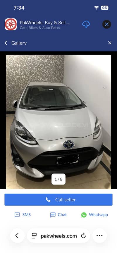 Toyota Aqua 2018 important 21 top line pkg full genuine 03113348087