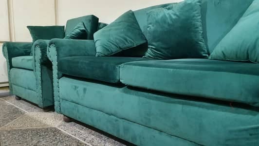 3+2+1 Sida Set with fabric poshish