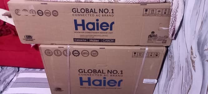 Haier ac 1.5 ton new box pack