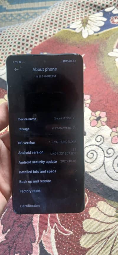 Xiaomi 11t pro
