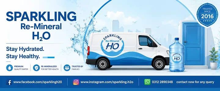 19 liters mineral water