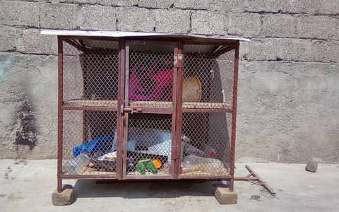 Mazboot Iron Ka 2 Manzila Kabootar Cage 3x3 Foot | Bird Cage For Sale