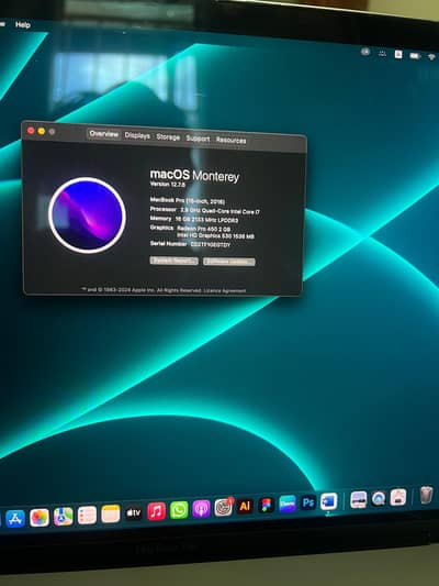 Mac book pro late2016 i7