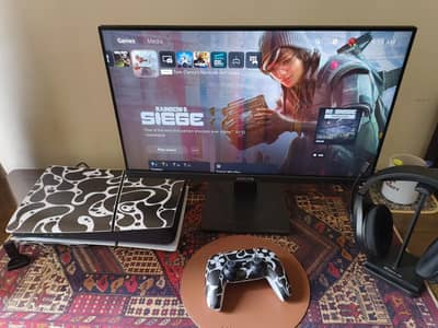 PS5 Slim Disc Edition (2116) + Monitor and Headphones