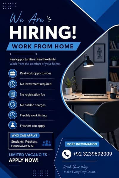 Real opportunity,  Real flexibility - WFH