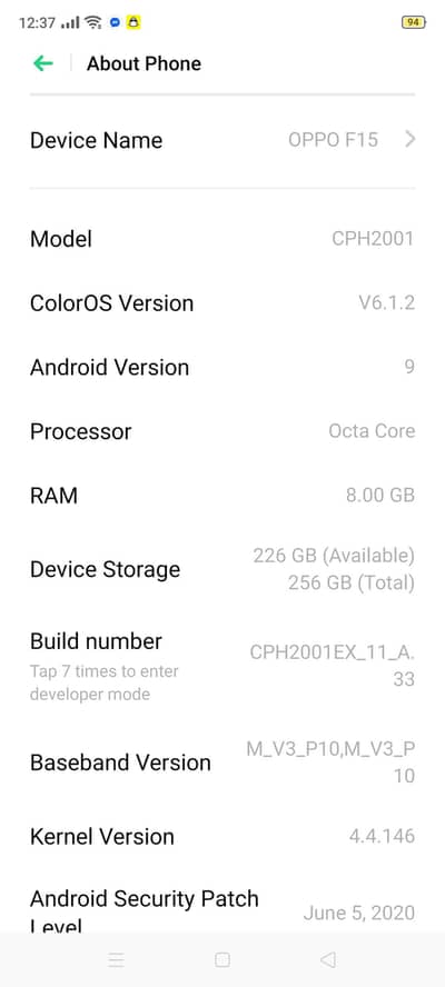 OPPO F15
