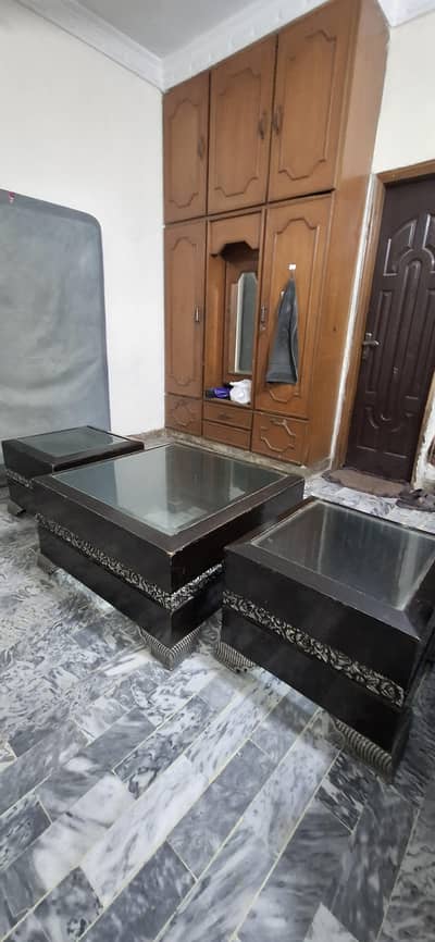 Sofa Center Wooden Table set 3 Tables