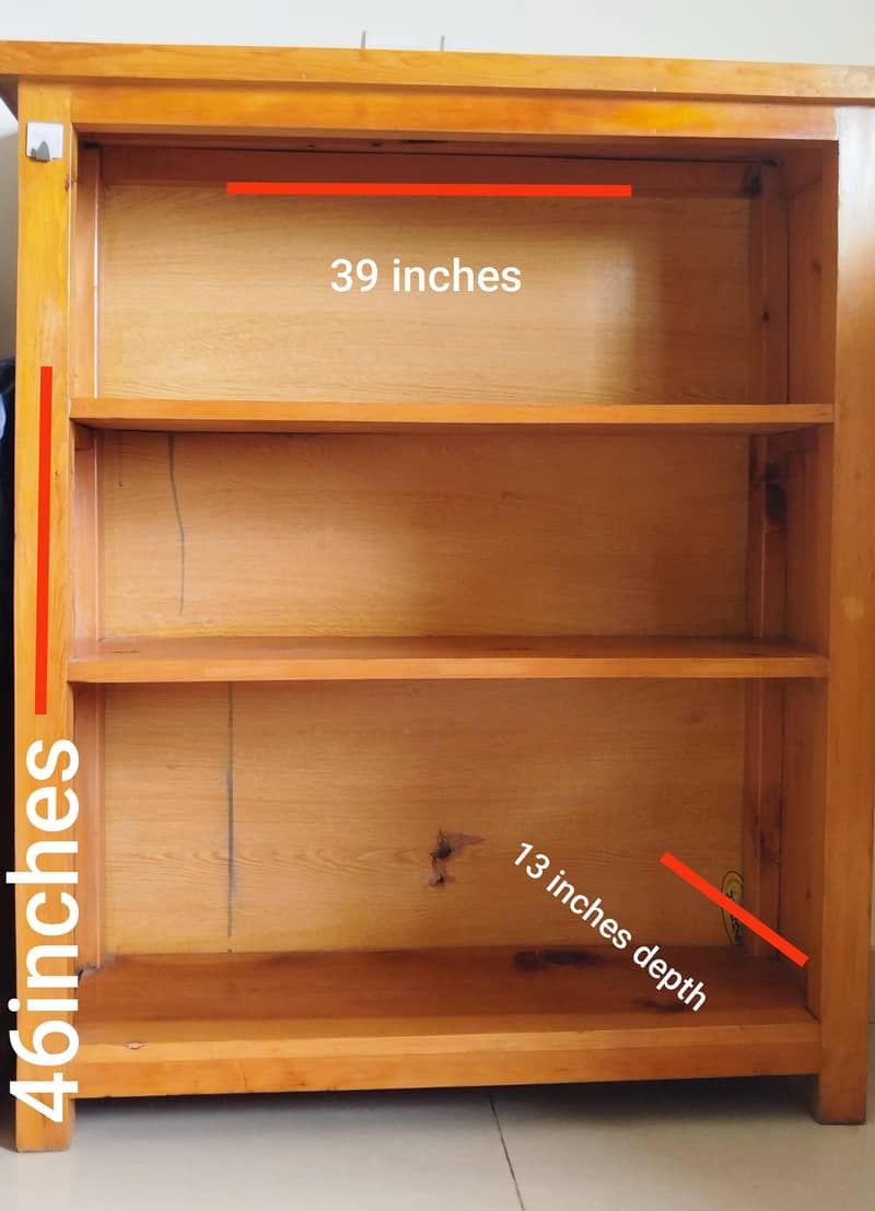 Solid Wood Book Shelf 1