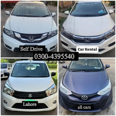 Rent a car without  driver/ Self drive car rental/ 0300-4395540